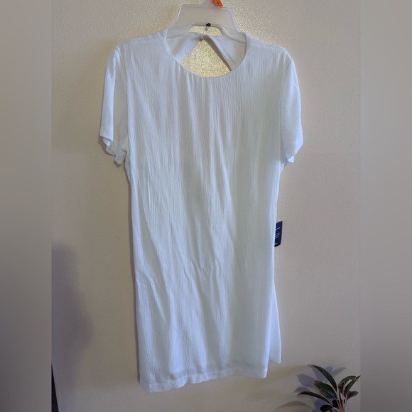 lulus dress small NWT made with love Low Round neck Open Back waistline White - Picture 2 of 16